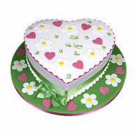 Heart Shape Birthday Cake 