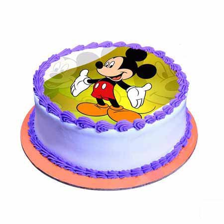 Mickey Mouse Vanilla Cake 