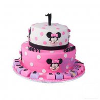 2 Tier Minnie Cake 