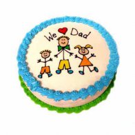 We Love Dad Cake 