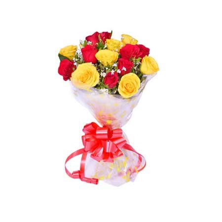 Red & Yellow Roses Bouquet