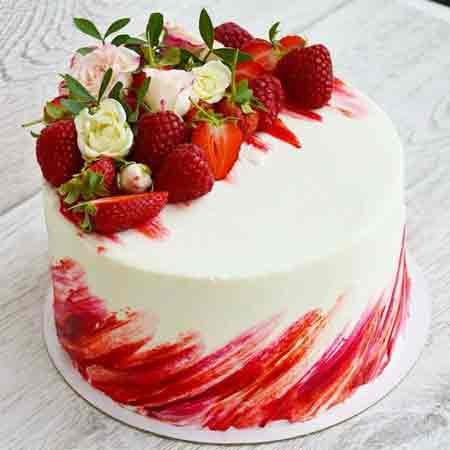 Strawberry Fruit Cake 