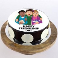 Friends Photo Chocolate Cake