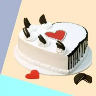 Oreo Heart Cake