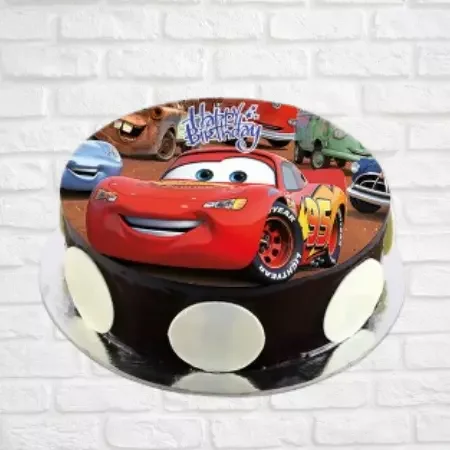 Cars Fondant Birthday Cake - B0011 – Circo's Pastry Shop