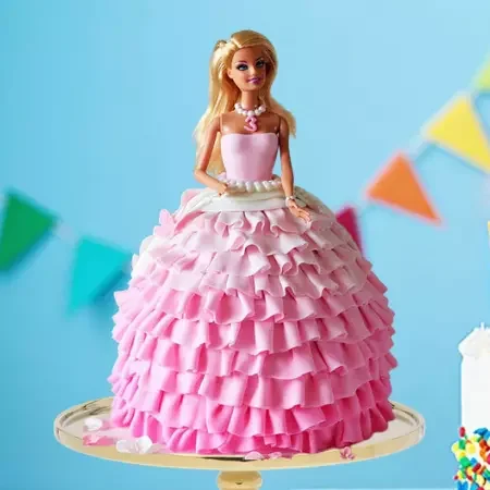 Online Purple Barbie Doll Cake Delivery in Ghaziabad
